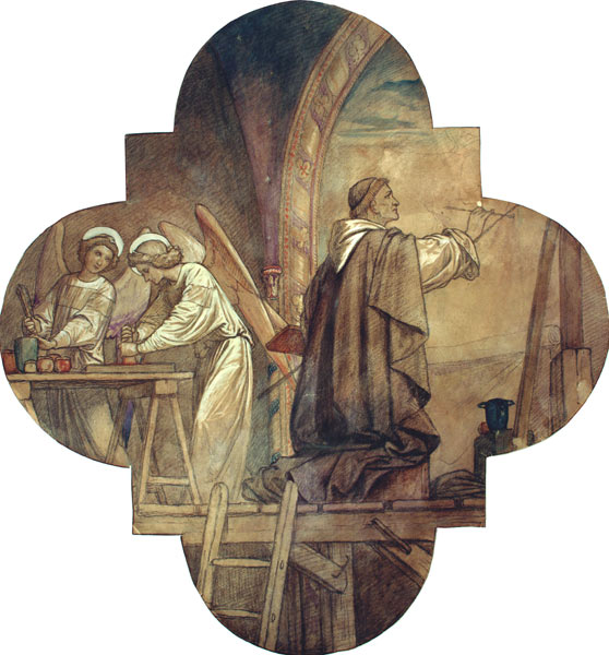 Eduard Jakob von Steinle - Selbstportrait als Fra Angeliko